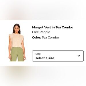 Free People Crop Sweater | Size Large